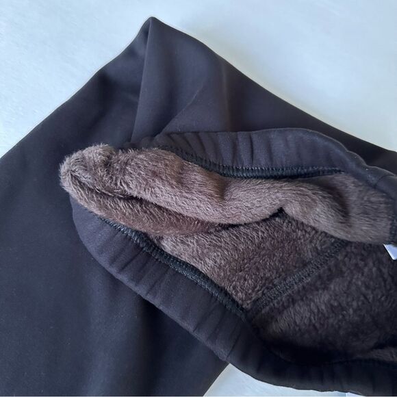 Comfy Forever Black Fleece High Waisted Winter Leggings SM - Picture 3 of 7